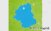 Political Map of Plunges, physical outside