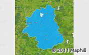 Political Map of Plunges, satellite outside