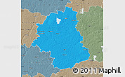 Political Map of Plunges, semi-desaturated
