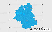 Political Map of Plunges, single color outside