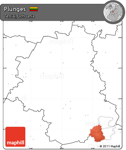 Blank Simple Map of Plunges, no labels