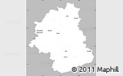 Gray Simple Map of Plunges, single color outside