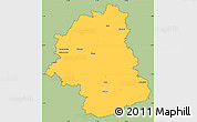 Savanna Style Simple Map of Plunges, cropped outside
