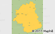 Savanna Style Simple Map of Plunges, single color outside