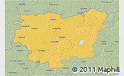 Savanna Style 3D Map of Anyksciu