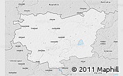 Silver Style 3D Map of Anyksciu