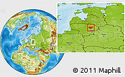 Physical Location Map of Anyksciu