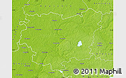 Physical Map of Anyksciu
