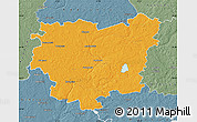 Political Map of Anyksciu, semi-desaturated