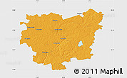 Political Map of Anyksciu, single color outside