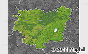 Satellite Map of Anyksciu, desaturated