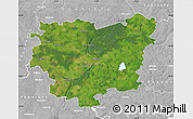 Satellite Map of Anyksciu, lighten, desaturated