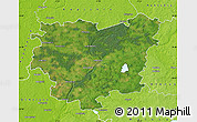 Satellite Map of Anyksciu, physical outside
