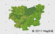 Satellite Map of Anyksciu, single color outside