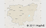 Shaded Relief Map of Anyksciu, lighten