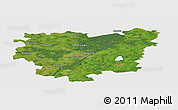 Satellite Panoramic Map of Anyksciu, cropped outside