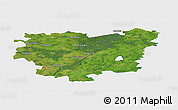 Satellite Panoramic Map of Anyksciu, single color outside