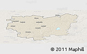 Shaded Relief Panoramic Map of Anyksciu, lighten
