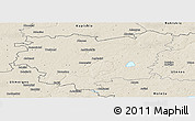 Shaded Relief Panoramic Map of Anyksciu