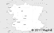 Silver Style Simple Map of Moletu