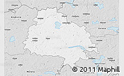 Silver Style 3D Map of Utenos