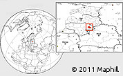 Blank Location Map of Utenos