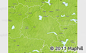 Physical Map of Utenos