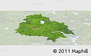 Satellite Panoramic Map of Utenos, lighten
