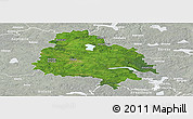 Satellite Panoramic Map of Utenos, lighten, semi-desaturated