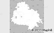 Gray Simple Map of Utenos
