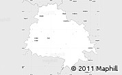 Silver Style Simple Map of Utenos