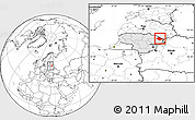Blank Location Map of Zarasu, highlighted country, within the entire country