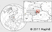 Blank Location Map of Zarasu, highlighted country, highlighted parent region