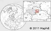 Blank Location Map of Zarasu, highlighted country