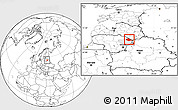 Blank Location Map of Zarasu, highlighted parent region