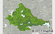 Satellite Map of Zarasu, lighten, semi-desaturated