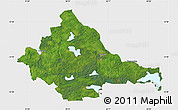 Satellite Map of Zarasu, single color outside