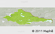 Physical Panoramic Map of Zarasu, lighten, semi-desaturated
