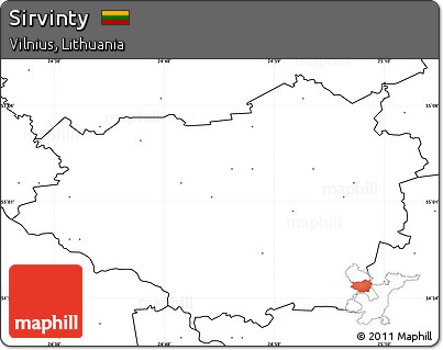Blank Simple Map of Sirvinty, no labels