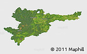 Satellite 3D Map of Svencioniu, single color outside