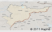 Shaded Relief 3D Map of Svencioniu, semi-desaturated
