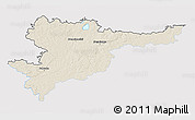 Shaded Relief 3D Map of Svencioniu, single color outside