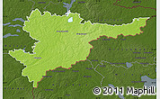 Physical Map of Svencioniu, darken