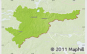 Physical Map of Svencioniu, lighten