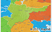 Physical Map of Svencioniu, political outside