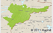 Physical Map of Svencioniu, shaded relief outside