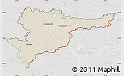 Shaded Relief Map of Svencioniu, lighten, semi-desaturated