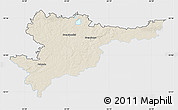 Shaded Relief Map of Svencioniu, single color outside