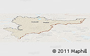 Shaded Relief Panoramic Map of Svencioniu, lighten