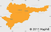 Political Simple Map of Svencioniu, single color outside